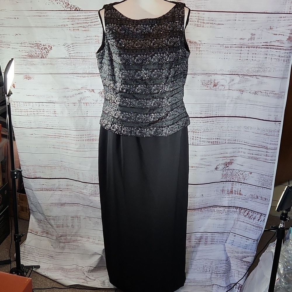 Marie St. Claire vintage beaded bodice tank dress